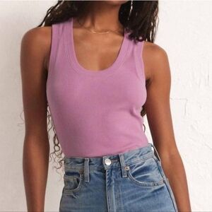 Z SUPPLY Sirena Rib Tank Top in Purple
